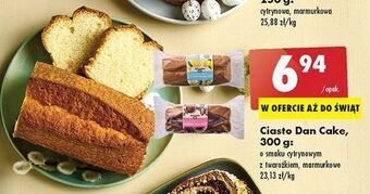 Biedronka Ciasto cytrynowe z twarożkiem dan cake oferta