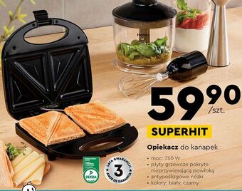 Biedronka Opiekacz do kanapek 750 w oferta