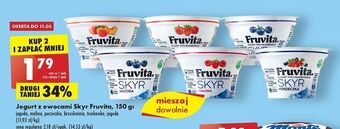 Biedronka Jogurt truskawka fruvita skyr oferta