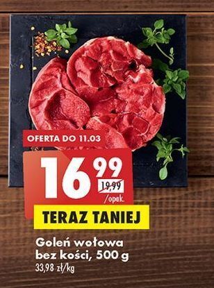 Biedronka Goleń wołowa bez kości oferta
