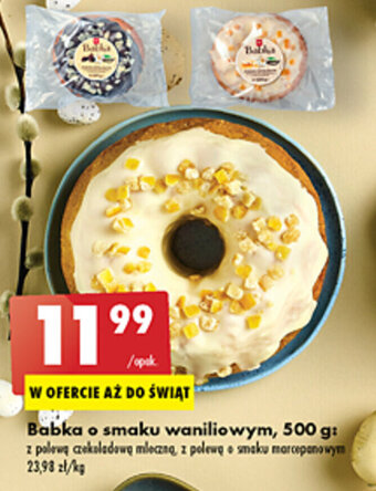 Biedronka Babka o smaku waniliowym 500g oferta