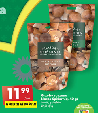 Biedronka Nasza Spiżarnia Grzyby suszone 40g oferta