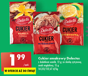 Biedronka Delecta Cukier smakowy 12-15g oferta