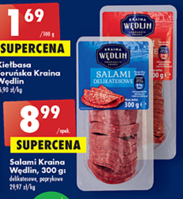 Promocja Kraina Wędlin Salami 300g w Biedronka
