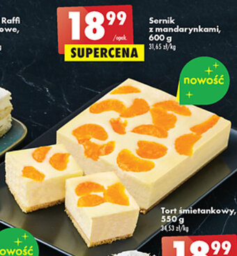 Biedronka Sernik z mandarynkami 600g oferta