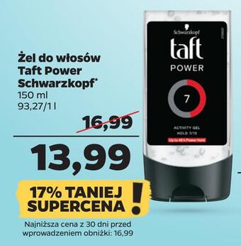 Netto Żel do włosów taft power schwarzkopf oferta