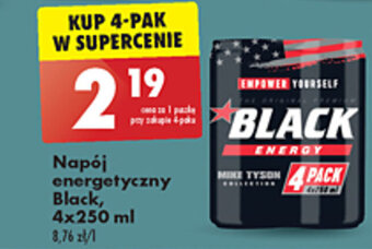 Biedronka Black Napój energetyczny 250ml oferta