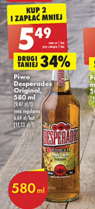 Desperados Piwo Original 580ml