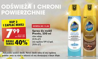 Biedronka Pronto Spray do mebli 250ml oferta