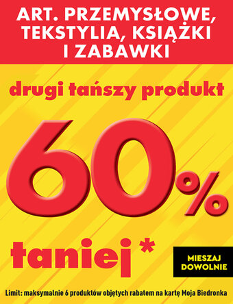 Biedronka Artykuły przemysłowe, tekstylia, książki i zabawki oferta