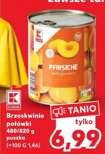 Kaufland Brzoskwinie połówki oferta