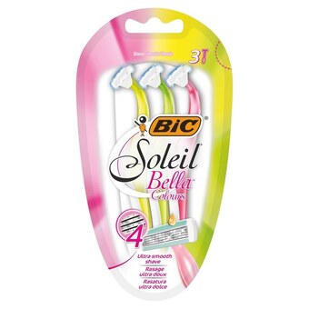 Rossmann Bic soleil bella colours maszynka do golenia 3 sztuki oferta