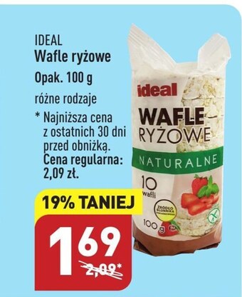 ALDI Wafle ryżowe ideal oferta