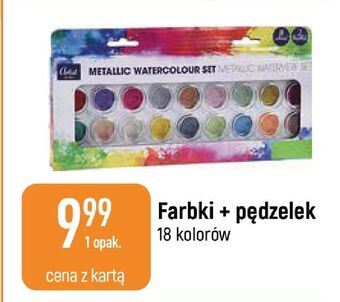 E.Leclerc Farby akwarelowe + pędzelek oferta