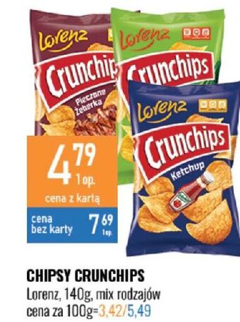 E.Leclerc Chipsy zielona cebulka crunchips oferta