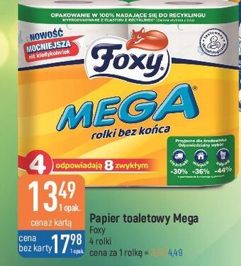 E.Leclerc Papier toaletowy foxy mega oferta