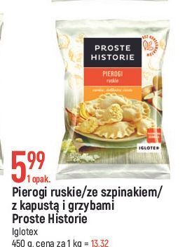 E.Leclerc Pierogi z kapustą i grzybami iglotex proste historie oferta
