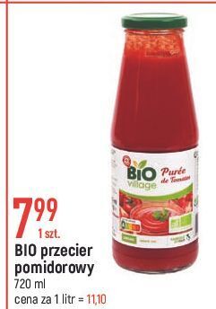 E.Leclerc Przecier pomidorowy wiodąca marka bio village oferta
