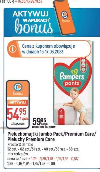 Pieluchomajtki 4 pampers pants