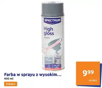 Action Spectrum Farba w sprayu z wysokim połyskiem 400ml oferta