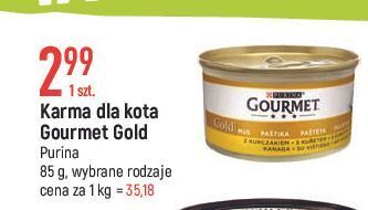 E.Leclerc Karma dla kota kurczak purina gourmet gold oferta