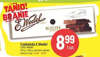 E.Leclerc Czekolada mleczna e. wedel oferta