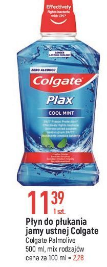 E.Leclerc Płyn do ust cool mint colgate plax oferta
