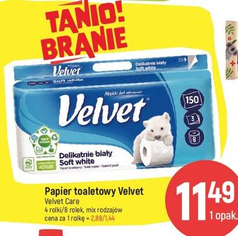 E.Leclerc papier toaletowy delikatnie biały velvet oferta