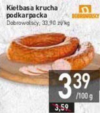 Stokrotka Dobrowolscy Kiełbasa krucha podkarpacka 100 g oferta