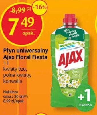 Delikatesy Centrum Ajax Płyn uniwersalny Floral Fiesta 1L oferta
