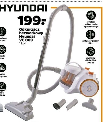 Netto Odkurzacz bezworkowy Hyundai VC 009 oferta