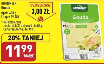 ALDI Hofburger Ser gouda 400g oferta