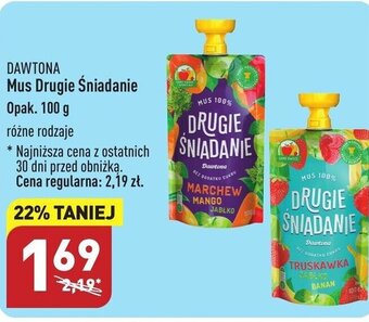 ALDI Dawtona Mus drugie śniadanie 100g oferta