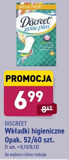 ALDI Wkładki higieniczne oferta