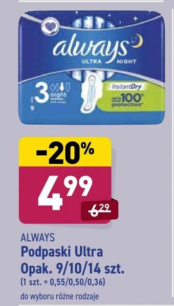 ALDI Podpaski Ultra oferta