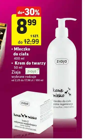 Intermarche Mleczko do ciała • Krem do twarzy oferta