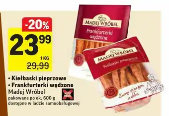 Intermarche Kiełbaski pieprzowe • Frankfurterki wędzone oferta