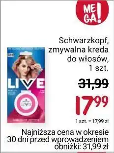 Rossmann Kreda do włosów pink crush schwarzkopf live paint it! oferta