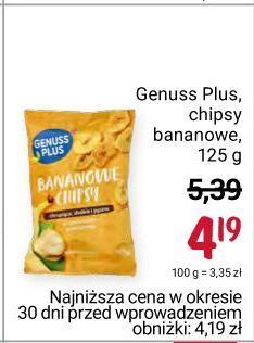 Rossmann Chipsy bananowe genuss plus oferta