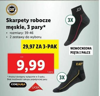 Lidl Skarpety robocze męskie, 3 pary oferta