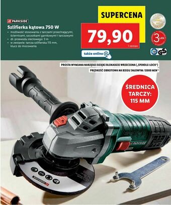 Lidl Szlifierka kątowa 750 W oferta