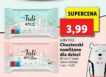 Lidl Chusteczki nawilżane dla dzieci oferta