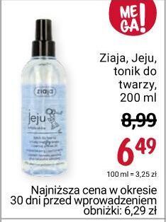 Rossmann Tonik do twarzy z nutą mięty granatu i czarnej porzeczki ziaja jeju oferta