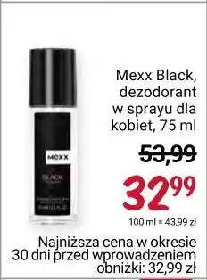 Rossmann Dezodorant mexx black men oferta