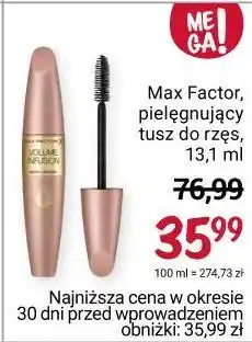 Rossmann Tusz do rzęs max factor volume infusion oferta