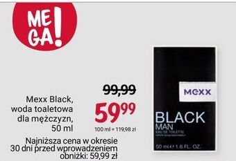 Rossmann Woda toaletowa mexx black men oferta