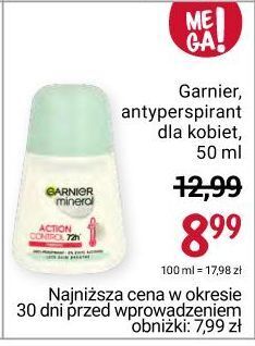 Rossmann Dezodorant thermic 72h garnier mineral action control oferta