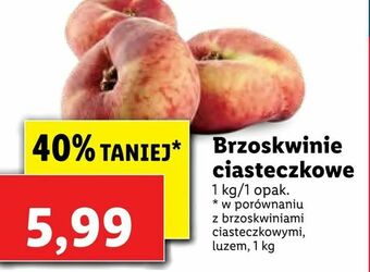 Lidl Brzoskwinie ciasteczkowe oferta
