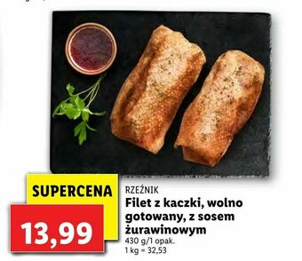 Lidl Filet z kaczki, wolno gotowany, z sosem żurawinowym oferta