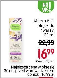 Rossmann Olejek do twarzy bio lawenda alterra oferta